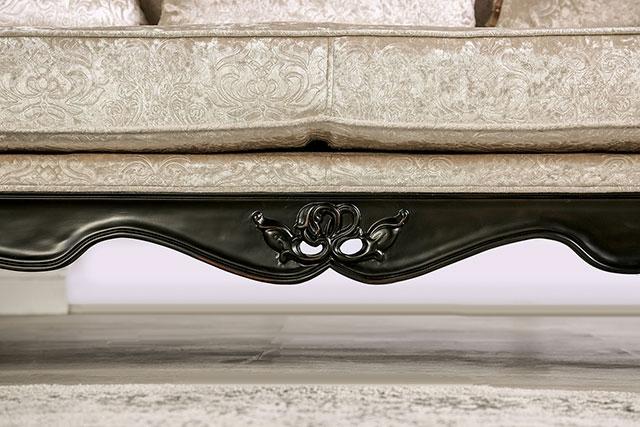 Acapulco White & Espresso Sofa - Olympia Furniture (Saint George, Utah)