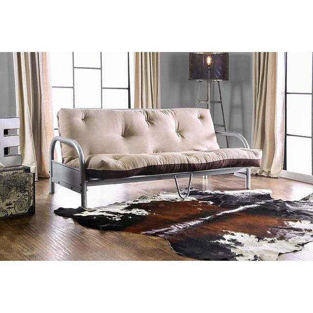 Aksel Black/Red Futon Mattress, Black, Red & Gray - Olympia Furniture (Saint George, Utah)