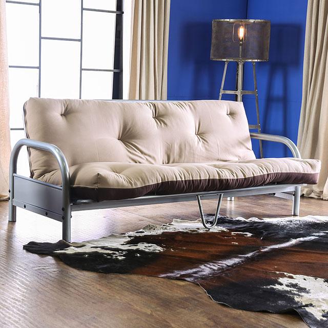Aksel Black/Red Futon Mattress, Black, Red & Gray - Olympia Furniture (Saint George, Utah)