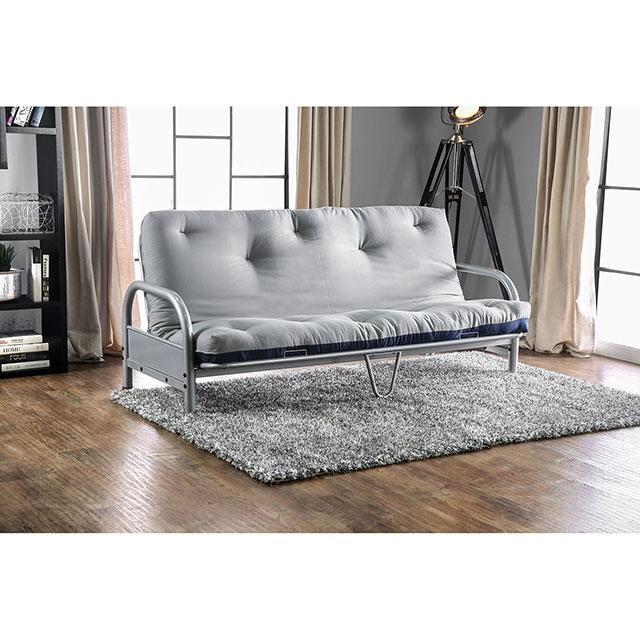 Aksel Black/Red Futon Mattress, Black, Red & Gray - Olympia Furniture (Saint George, Utah)