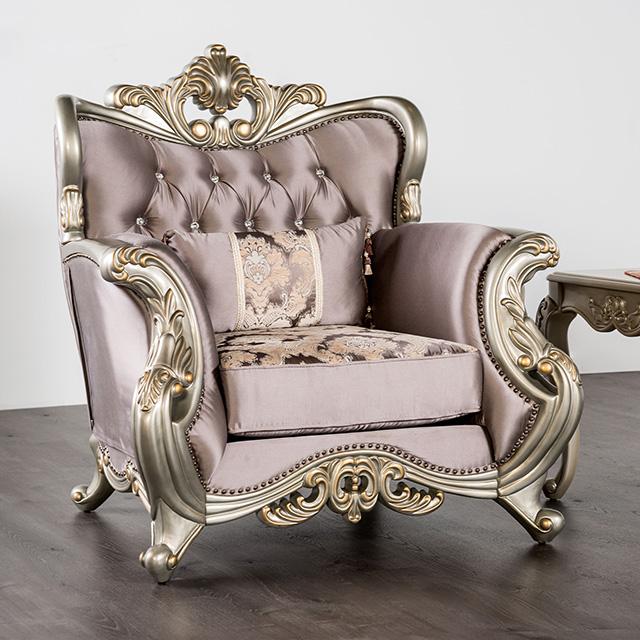 Albacete Chair Cherry & Campage - Olympia Furniture (Saint George, Utah)