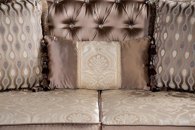Albacete Sofa Campage & Walnut - Olympia Furniture (Saint George, Utah)