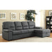 ALCESTER Brown & Gray Sectional w/ Sleeper, Ash - Olympia Furniture (Saint George, Utah)