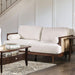 ALESUND Loveseat, Beige/Light Oak, Natural & Brown - Olympia Furniture (Saint George, Utah)