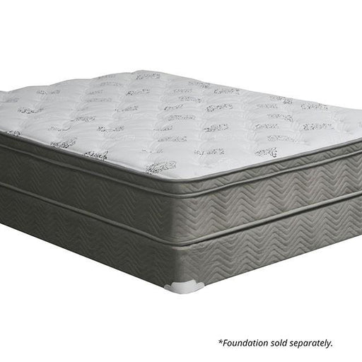 ALEKSA White, Gray 11" Euro Top Mattress, Cal.King, E.King, Full, & Queen - Olympia Furniture (Saint George, Utah)