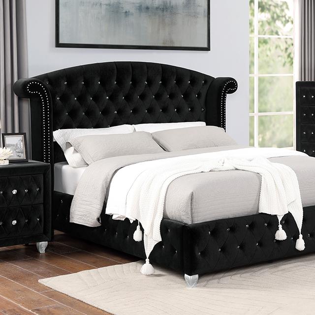 Zohar Bed Black & Pink - Olympia Furniture (Saint George, Utah)