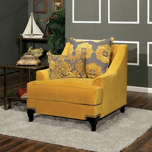 Wolver Gold/Gray Chair, Gold - Olympia Furniture (Saint George, Utah)