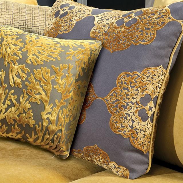 Wolver Gold/Gray Chair, Gold - Olympia Furniture (Saint George, Utah)