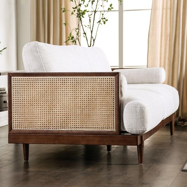 ALESUND Loveseat, Beige/Light Oak, Natural & Brown - Olympia Furniture (Saint George, Utah)