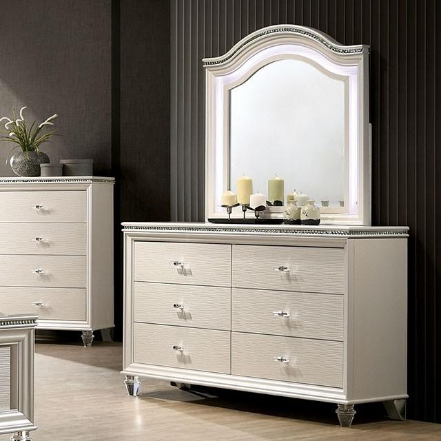 ALLIE Mirror Beige & Rose Gold - Olympia Furniture (Saint George, Utah)