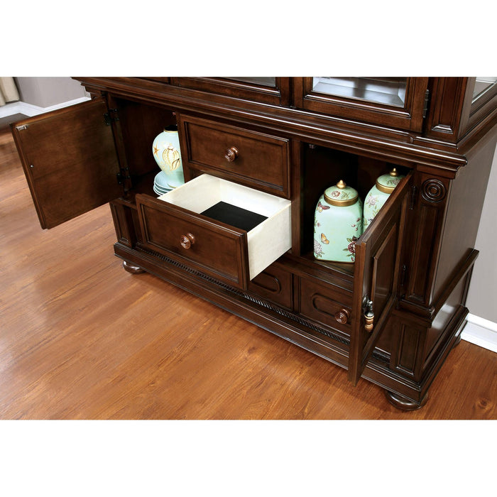 Alpena Brown Cherry Hutch & Buffet - Olympia Furniture (Saint George, Utah)