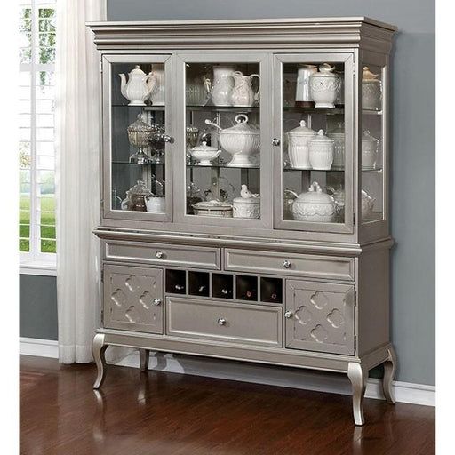 Amina Champagne Hutch & Buffet - Olympia Furniture (Saint George, Utah)