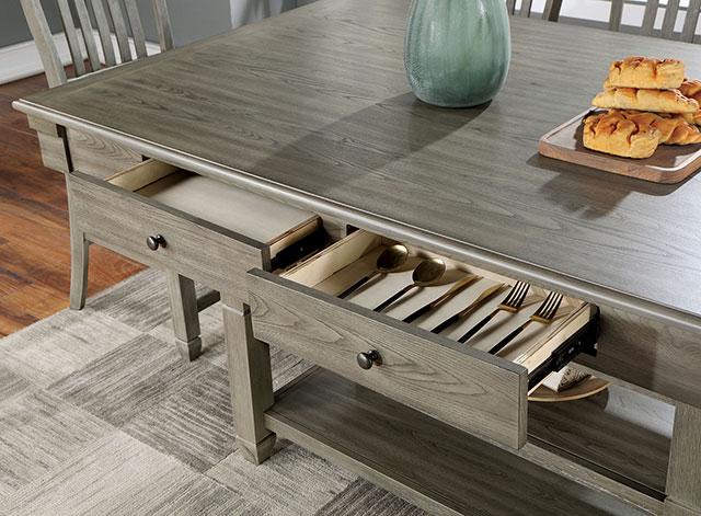 ANAYA Counter Ht. Table, Gray - Olympia Furniture (Saint George, Utah)