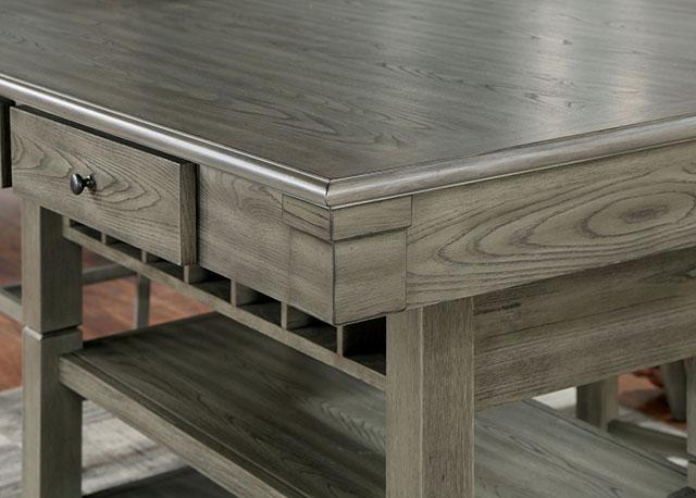 ANAYA Counter Ht. Table, Gray - Olympia Furniture (Saint George, Utah)