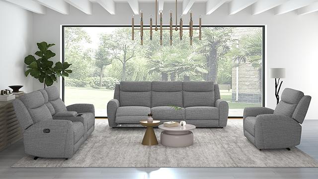 Antonius Manual Recliner Loveseat w/ Console - Olympia Furniture (Saint George, Utah)