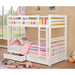 California Iv Black, Walnut, Gray, & White Twin/Twin Bunk Bed - Olympia Furniture (Saint George, Utah)