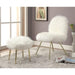 Caoimhe White/Gold Accent Chair - Olympia Furniture (Saint George, Utah)