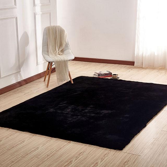 Caparica Black 5' X 7' Area Rug - Olympia Furniture (Saint George, Utah)