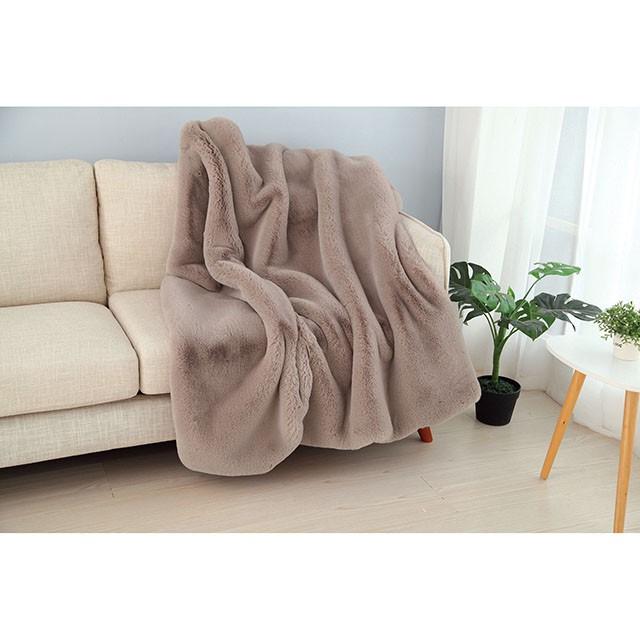 Caparica Blush Throw, Blush - Olympia Furniture (Saint George, Utah)