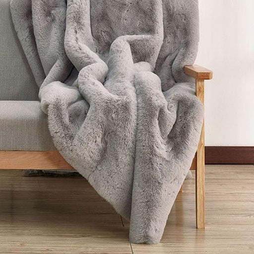 Caparica Silver Throw, Silver - Olympia Furniture (Saint George, Utah)