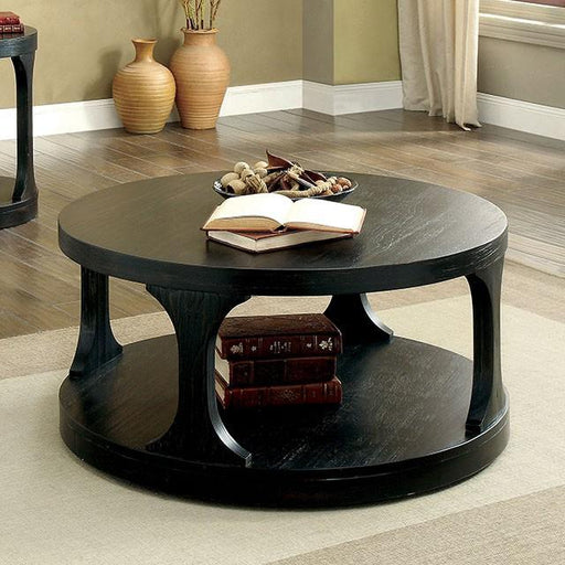 Carrie Antique Black Coffee Table - Olympia Furniture (Saint George, Utah)