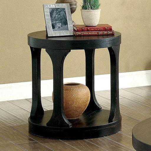 Carrie Antique Black End Table - Olympia Furniture (Saint George, Utah)