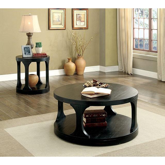Carrie Antique Black Coffee Table - Olympia Furniture (Saint George, Utah)