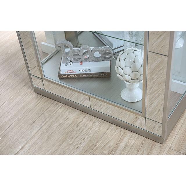 Carrollton Chrome Curio Cabinet - Olympia Furniture (Saint George, Utah)