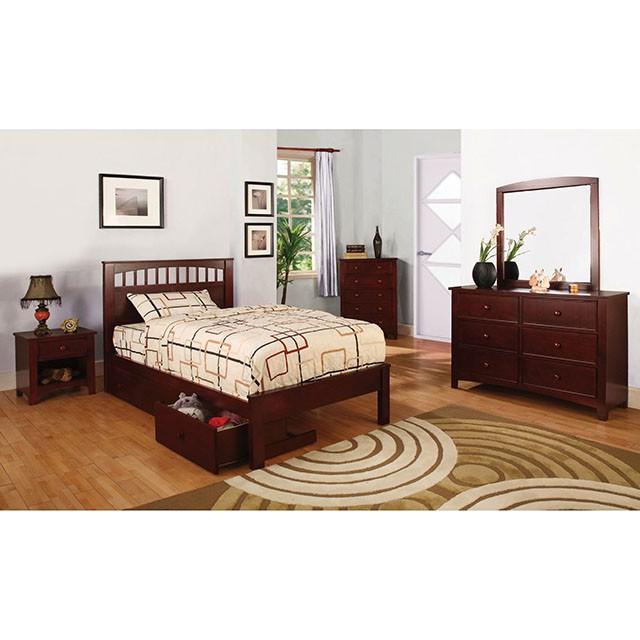 Carus Cherry Twin Bed - Olympia Furniture (Saint George, Utah)