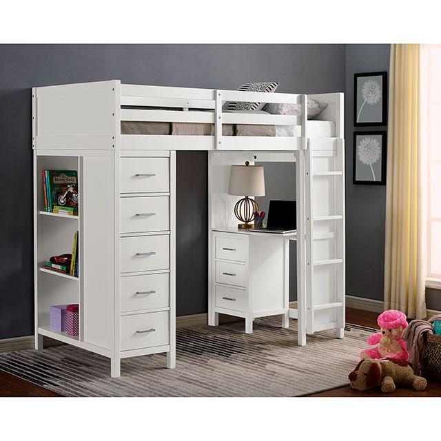 CASSIDY Twin Loft Bed w/ Drawers - Olympia Furniture (Saint George, Utah)
