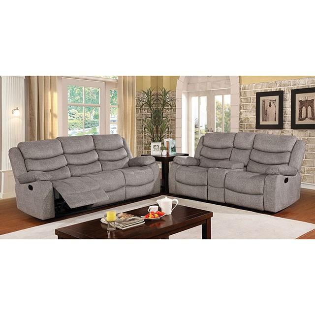 Castleford Light Gray Console Love Seat - Olympia Furniture (Saint George, Utah)