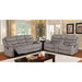 Castleford Light Gray Console Love Seat - Olympia Furniture (Saint George, Utah)