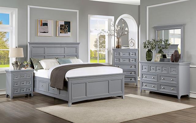 Castlile Bed Grey - Olympia Furniture (Saint George, Utah)