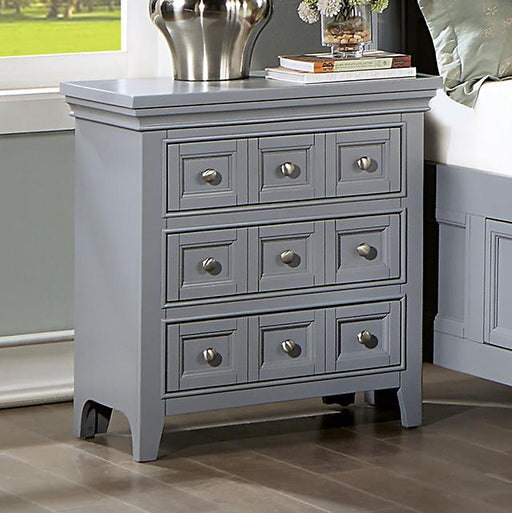 CASTLILE Night Stand w/ USB, Gray - Olympia Furniture (Saint George, Utah)