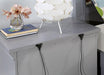 CASTLILE Night Stand w/ USB, Gray - Olympia Furniture (Saint George, Utah)