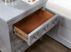CASTLILE Night Stand w/ USB, Gray - Olympia Furniture (Saint George, Utah)