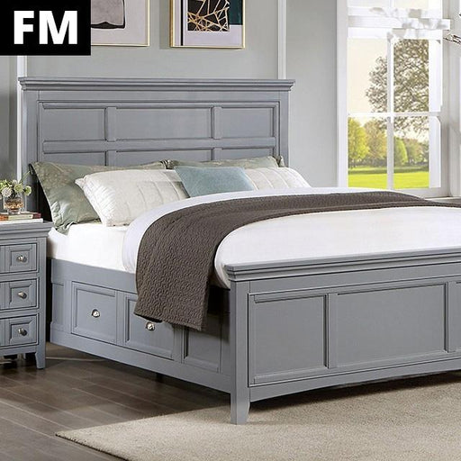 Castlile Bed Grey - Olympia Furniture (Saint George, Utah)