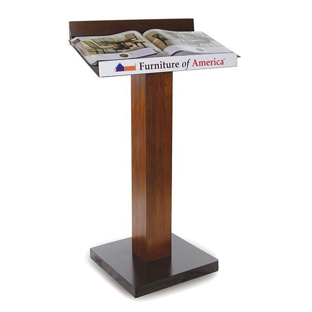 Catalia Dark Oak/Espresso Book Stand - Olympia Furniture (Saint George, Utah)