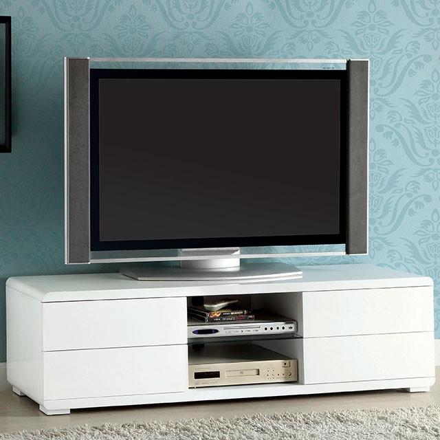 Cerro White 59" TV Console, White - Olympia Furniture (Saint George, Utah)