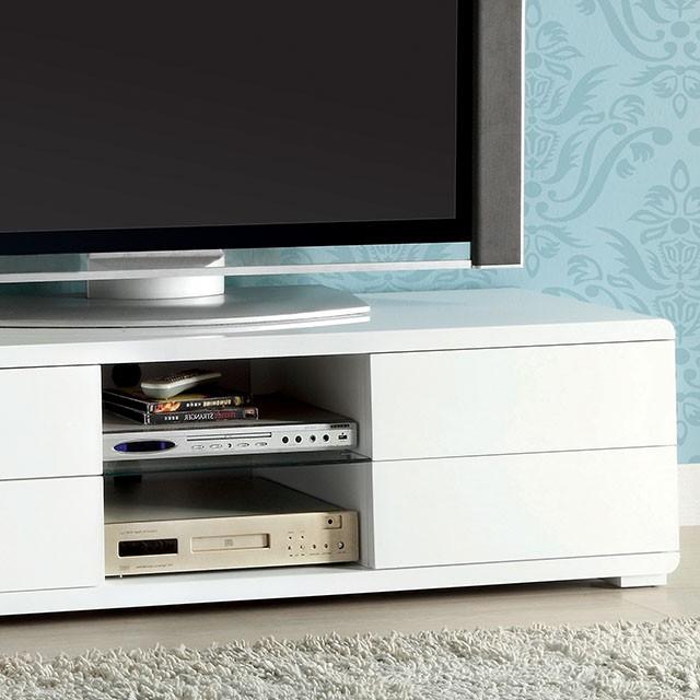 Cerro White 59" TV Console, White - Olympia Furniture (Saint George, Utah)