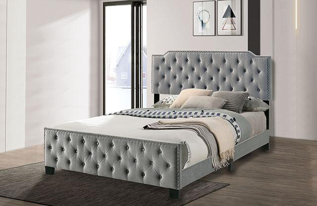 Charlize Bed Grey & Navy - Olympia Furniture (Saint George, Utah)