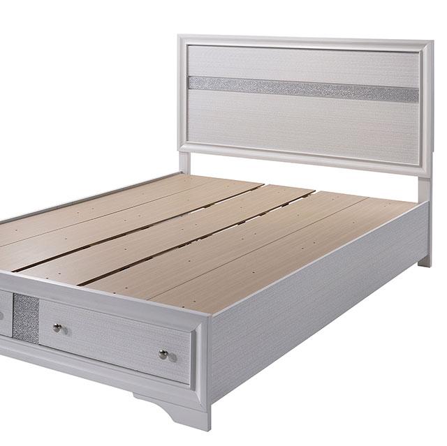 CHRISSY E.King, Full, & Queen Bed White, Grey, & Black - Olympia Furniture (Saint George, Utah)