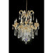 Christiana Gold 35"H Ceiling Lamp Gold, Hanging Crystal - Olympia Furniture (Saint George, Utah)