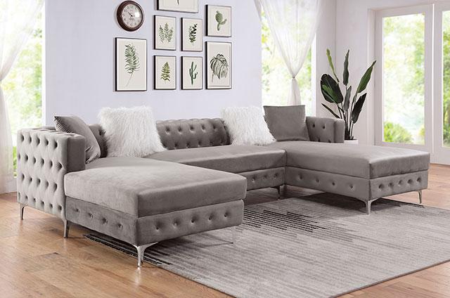 CIABATTONI Sectional, Gray - Olympia Furniture (Saint George, Utah)
