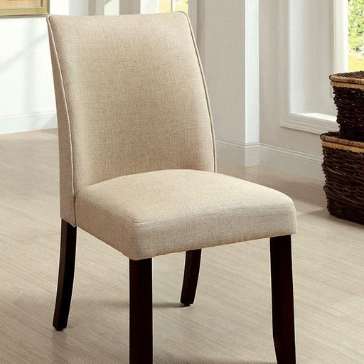 Cimma Espresso/Ivory Side Chair (2/CTN) - Olympia Furniture (Saint George, Utah)