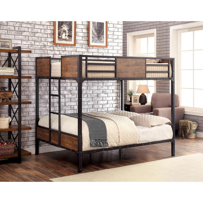 CLAPTON Black Full/Full Bunk Bed - Olympia Furniture (Saint George, Utah)