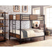 CLAPTON Black Full/Full Bunk Bed - Olympia Furniture (Saint George, Utah)