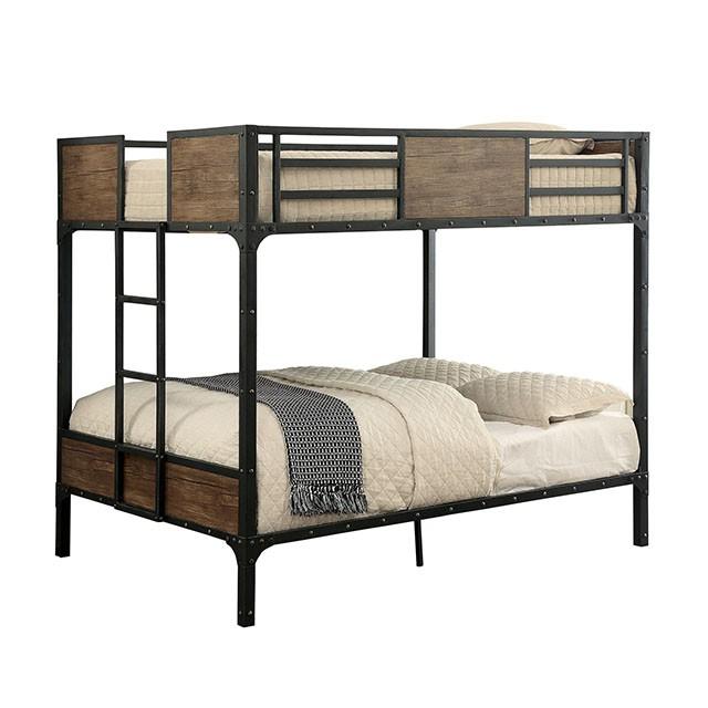 CLAPTON Black Full/Full Bunk Bed - Olympia Furniture (Saint George, Utah)