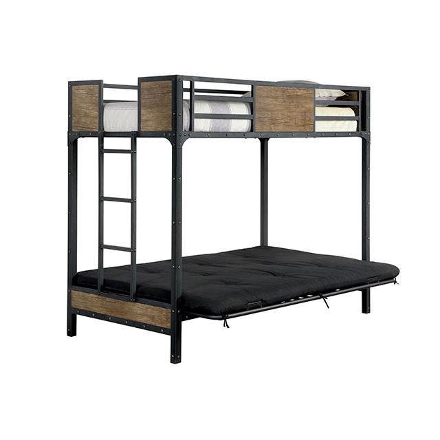 CLAPTON Black Twin Bed w/ Futon Base - Olympia Furniture (Saint George, Utah)