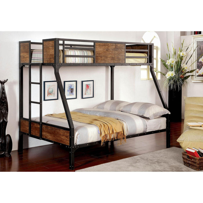 CLAPTON Black Twin/Full Bunk Bed - Olympia Furniture (Saint George, Utah)